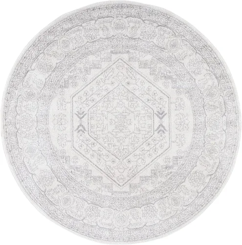 Vista 37 de SAFAVIEH ADR108B - Tapete de la colección Adirondack, 2 pies 1 pulgada x 6 pies, marfil y plateado, diseño de medallón oriental, no desprende
