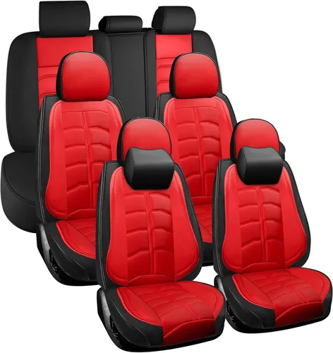 Vista 26 de Funda de asiento de auto de 7 asientos para Nissan Armada 2004-2023, funda de asiento duradera, resistente al desgaste, impermeable, transpirable