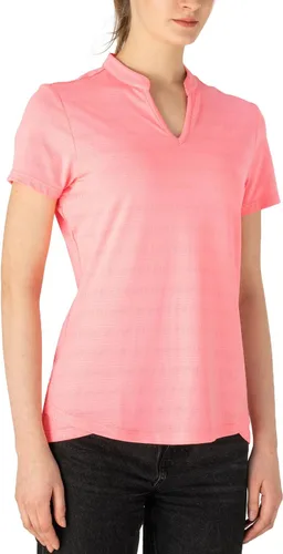 Vista 31 de Gopune Polo de golf con cuello en V para mujer, sin cuello, manga corta, ligera, de secado rápido, camisetas de tenis para correr
