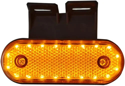 Vista 9 de 4 luces de marcador de remolque impermeables de 24 V 4 LED para remolque, luz indicadora de espacio montada en superficie, lámpara indicadora