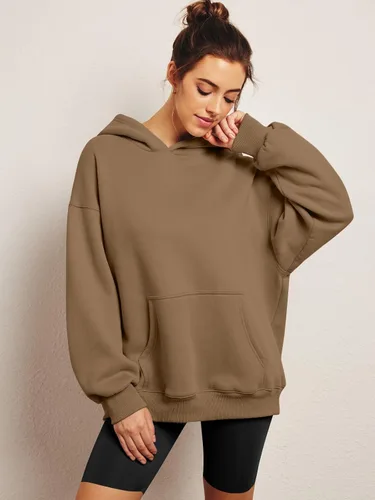 Vista 47 de AUTOMET Sudaderas de gran tamaño con capucha de forro polar para mujer, camisas de manga larga, sudaderas con bolsillo para otoño 2025