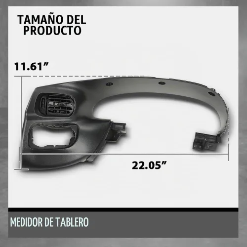 Vista 3 de G-PLUS Panel de Moldura del Bisel del Conjunto de Instrumentos Superior Delantero del Tablero con 1 Interruptor de Ventilación de Aire Compatible