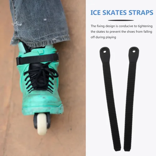 Vista 4 de BESPORTBLE Hebilla universal para patines en línea: 2 piezas de repuesto zapatos de patinaje correa de energía con tornillos Tuercas Kit