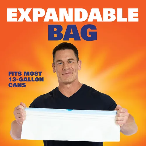 Vista 7 de Hefty Bolsas de basura ultra fuertes de 13 galones, bolsas de basura altas para cocina tamaño 13 galones, resisten fugas, perforaciones y desgarros