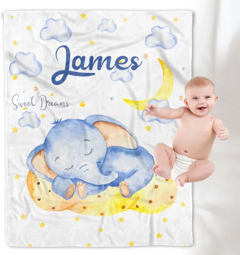 Vista 17 de YESCUSTOM Manta personalizada de lana de alpaca para niños y niños, mantas personalizadas con nombre, manta de bebé, regalo para nueva madre