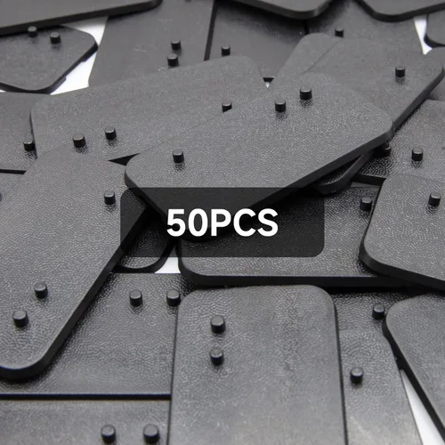 Vista 2 de EBCO - Base de plástico para figura de acción de 50 piezas, soporte de soporte para modelo de clavijas múltiples para 6 pulgadas, serie negra