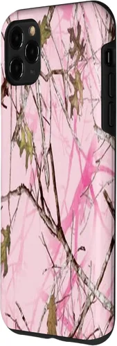 Vista 2 de Funda para iPhone 11 Pro Max con diseño de cazador de patos, color rosa