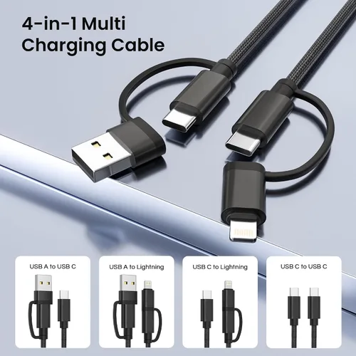 Vista 3 de Basesailor Cable de carga para iPad mini 7ª de 3.3 pies, iPad Pro 10ª Air 4 5ª generación, cable de carga rápida de 60 W con convertidor