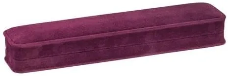 Vista 5 de Allure - Caja de pulsera de gamuza color burdeos, elegante estuche de pulsera de diamantes, con interior de terciopelo burdeos, caja de regalo