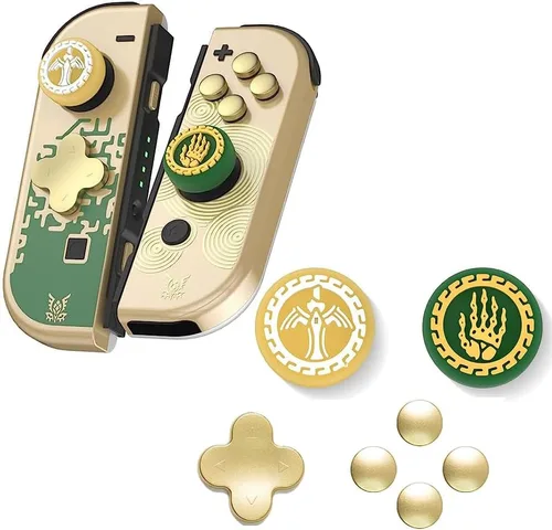 Vista 10 de PERFECTSIGHT Silicone Joycon Thumb Grip Caps, Joystick Cover Compatible with Nintendo Switch/OLED/Switch Lite,4PCS (Candlelight Ghost for NS2)