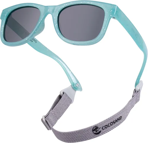 Vista 12 de COCOSAND Flexible Polarized Baby Sunglasses with Strap Beige