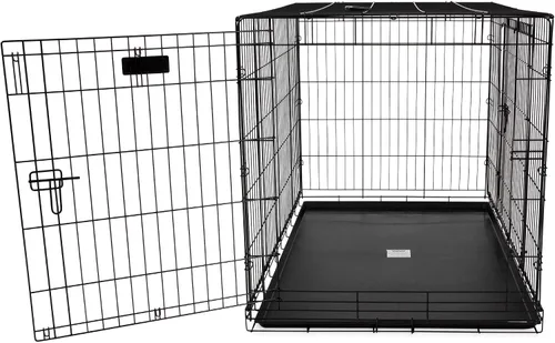 Vista 7 de Jaula grande con doble abertura Precision Pet, negra, Negro