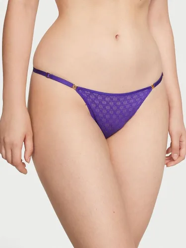 Vista 3 de Victoria's Secret Icon - Calzones de tanga, VS Monograma, correa ajustable, ropa interior con tanga en G, colección muy sexy (XS-XXL)
