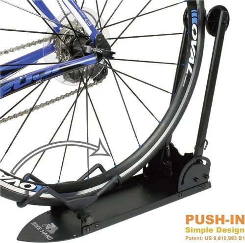 Vista 3 de BikeHand Soporte de estacionamiento para bicicleta – para bicicletas de montaña y de carretera, almacenamiento de garaje en interiores y exteriores