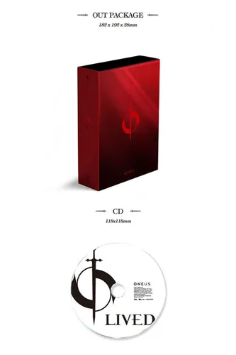 Vista 2 de ONEUS [LIVED] 4th Mini Album 1ea CD+FOLDED POSTER+96p Photo Book+12p Lyrics Book +1ea Character Card+2ea Photo Card K-POP SEALED TRACKING CODE