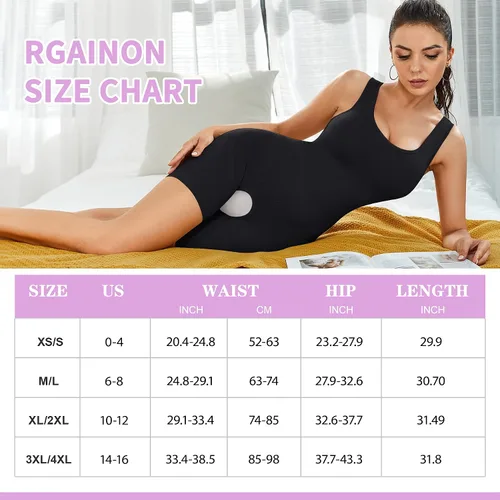 Vista 5 de RGAINON Shapewear para mujeres cintura entrenador Body Control de barriga faja colombianas cuerpo completo Shaper Butt Lifter muslo más delgado