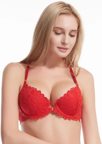 Vista 4 de Sexy Push up Bras for Women lace Bralette
