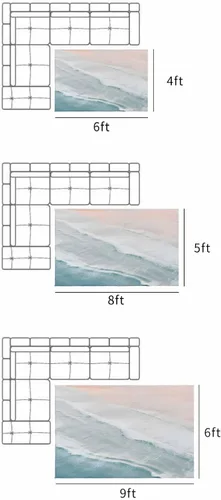 Vista 2 de Summer Beach Outdoor Rug for Patio/Deck/Porch, Ocean Nautical Coastal Non-Slip Large Area Rug 4 x 6 Ft, Seaside Aqua Beige Indoor Outdoor Rugs