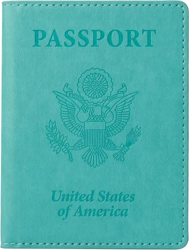 Vista 16 de TIGARI Portapasaporte para Viaje Mujeres Hombres, Funda de Pasaporte de Cuero PU, Estuche Protector Impermeable, Organizador de Documentos A-Negro