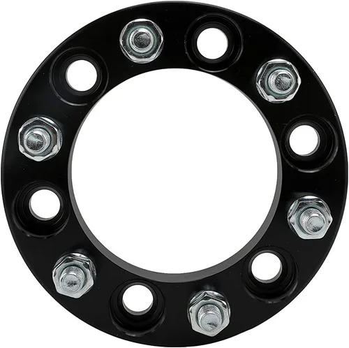 Vista 8 de Juego de espaciadores de rueda de 4-6 tuercas de 1 pulgada de grosor con adaptador de cubo centrado de 25 mm de tuerca, 6x5.5 - Compatible