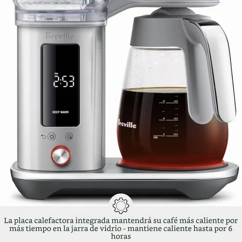 Vista 7 de Breville Máquina de café de goteo Luxe BDC415BTR, trufa negra, jarra de vidrio