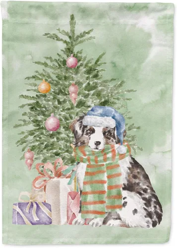 Vista 27 de Caroline's Treasures CK8213GF Bulldog Inglés #2 Regalos de Navidad y árbol de jardín Bandera de buzón Bandera decorativa para patio exterior, patio