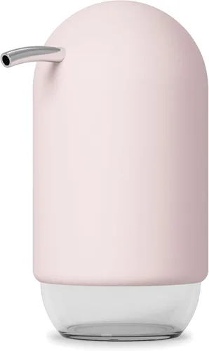 Vista 4 de Umbra Dispensador de bomba de jabón líquido táctil, fácil de rellenar, rosa rubor, 8 oz (8.0 fl oz)