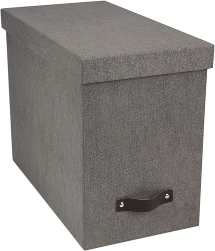 Vista 5 de Bigso John Caja de archivos de escritorio, solución de almacenamiento y organizador de documentos para documentos importantes, caja de archivos
