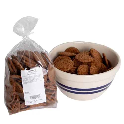 Vista 6 de Lehman's Ginger Snaps - Galletas crujientes y crujientes clásicas, paquete de 2 bolsas de 1.25 libras