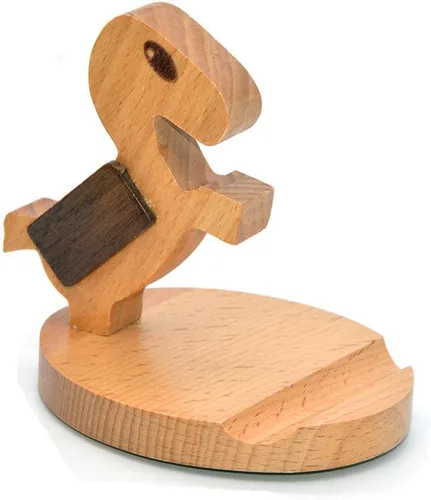 Vista 2 de Soporte de exhibición de madera del tenedor del teléfono móvil del caballo del bebé