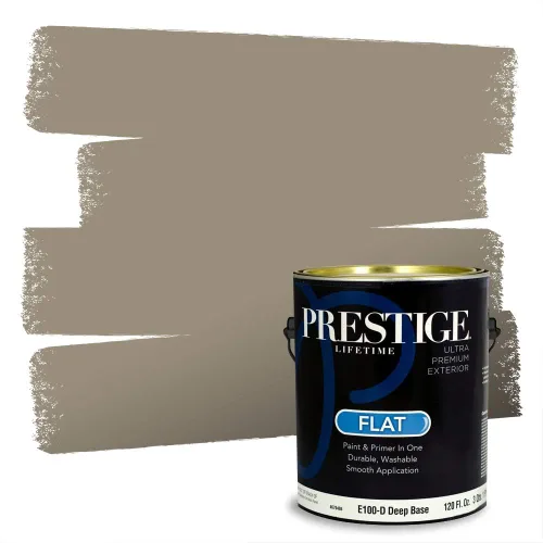 Vista 277 de Prestige Paints - Pintura exterior e imprimación en uno, 1 galón, plano, compatibilidad comparable con el color menta «Whipped Mint» de Behr