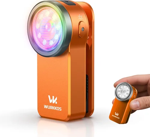 Vista 10 de Wurkkos HD03 EDC linterna recargable clip en luz 90 alto CRI Azul