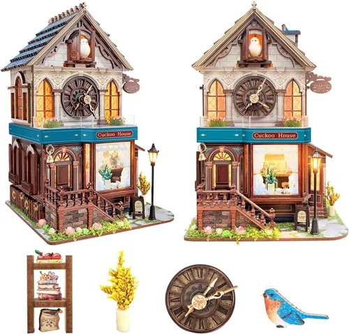 Vista 9 de Roroom Kit de casa en miniatura de bricolaje, kit de casa de muñecas de F068-cuento de hadas