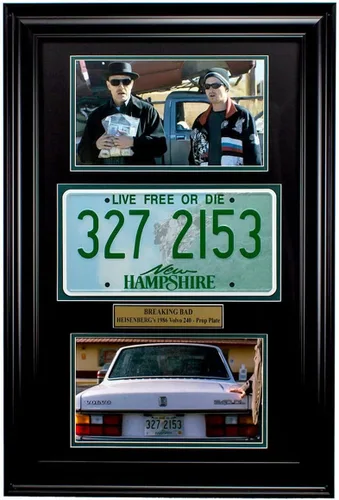Vista 2 de Juego de 6 réplicas de matrículas de los coches de la serie de televisión Breaking Bad - PF19