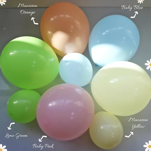 Vista 4 de Pateeha Kit de arco de globos Baby in Bloom de 12 pies, guirnalda de globos de margarita, globos de papel de aluminio, globos pastel para Pascua