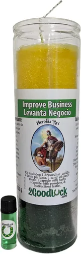 Vista 3 de Vela perfumada de vestir Improve Business - Veladora Preparada Levanta Negocio