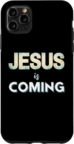 Vista 11 de Funda para iPhone 11 Jesus Is Coming Christian Faith Quote Revelation Saying
