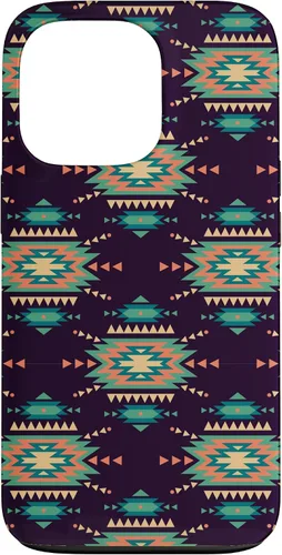 Vista 10 de Unique Western Black Turquoise Navajo Aztec Pattern Case for iPhone 17