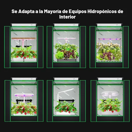 Vista 7 de VIVOSUN Tienda de cultivo pequeña para aerogarden, sistema de cultivo hidropónico, tienda de cultivo interior de Mylar altamente reflectante de 20 x