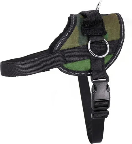 Vista 11 de Bark Appeal - Arnés para perro Aqua Blue sin tirones para mascotas de tamaño extra pequeño – Chaleco reflectante ajustable con 3 clips de correa