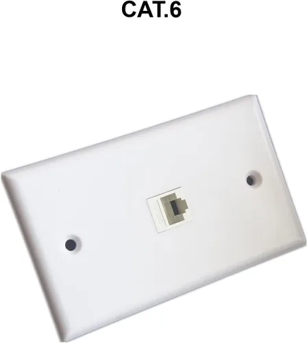 Vista 8 de 10 unids CAT6 RJ45 Cat 6 90 grados Punch Free Socket Módulo Conector Acoplador de red Ethernet Jack Keystone Jack RJ45 Módulo Ethernet CAT6