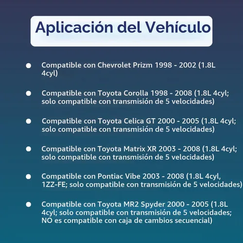 Vista 3 de EFT - Kit de embrague resistente con volante OEM para Toyota Corolla 1998-2008 1.8L 5 velocidades, mejora de rendimiento resistente para un