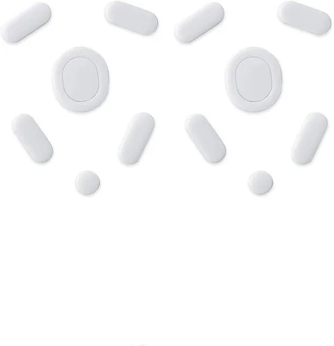 Vista 7 de HUYUN 2 juegos de almohadillas para mouse Logit G403/G603/G703 con bordes curvos redondeados blancos compatibles con mouse Logit G403/G603 Para Logi