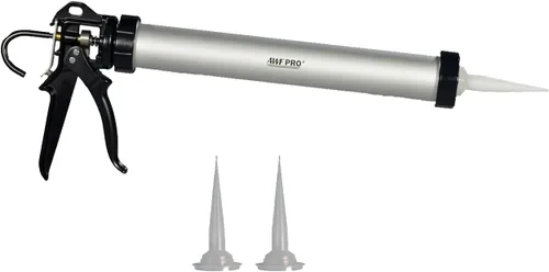 Vista 7 de AWF PRO Pistola de calafeteo para salchichas, paquete de papel de aluminio de 20 oz y cartucho convertible de 10 oz, relación de empuje 12:1, cañón