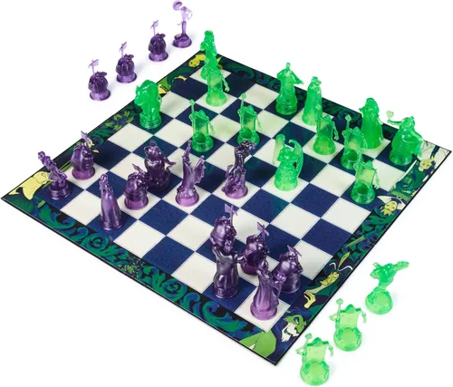 Vista 7 de Spin Master Games, Juego de ajedrez de villanos de Disney para adultos y niños, juega como personajes clásicos de Disney, Úrsula, Jafar, Hades
