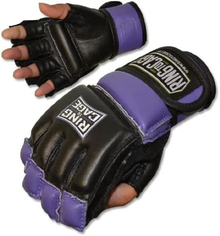 Vista 2 de Ring to Cage Guantes para mujer MMA Kickboxing Fitness Bag - Morado (lavanda) o rosa - Tamaño pequeño o mediano Rosado