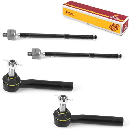 Vista 131 de Metrix Premium Chassis Parts - Kit de 4 piezas de extremos de barra de acoplamiento frontal exterior e interior compatible con Nissan Pathfinder