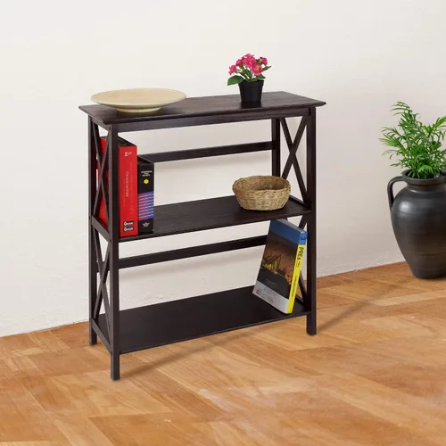 Vista 6 de Estantería con forma de escalera Casual Home Espresso