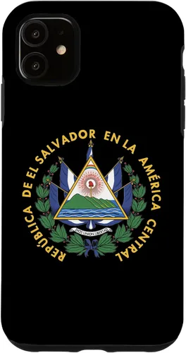 Vista 8 de Funda para iPhone 13 Pro Max con emblema nacional de escudo de armas de El Salvador