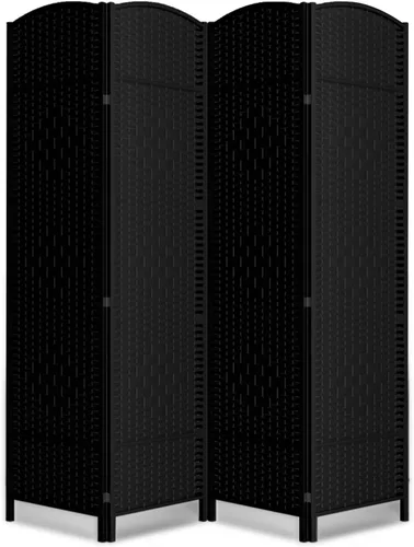 Vista 19 de Divisor de habitación de 4 paneles, pantalla de privacidad plegable de 6 pies, divisor de pared de panel plegable extra ancho con divisor de pared